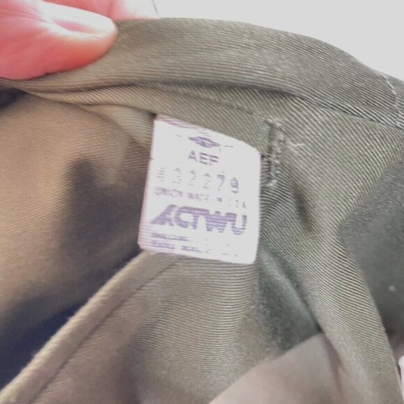 Vintage Full-Length Olive Green Austin Reed Trench Coat With Belt Sz 44R - Picture 9 of 16